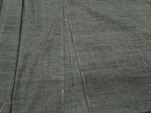 平和屋着物＃男性　長羽織　紬地　霞文　羽裏：虎　正絹　逸品　未使用　CABM0212in