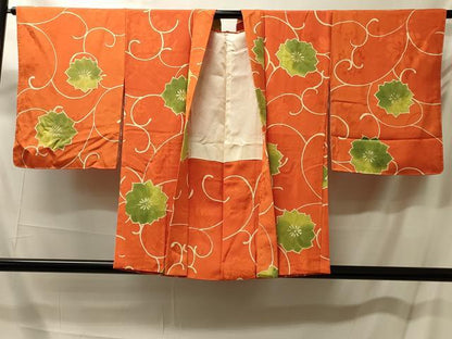平和屋着物＃羽織　地紋起こし　花唐草文　暈し染め　正絹　逸品　未使用　CABM0215in