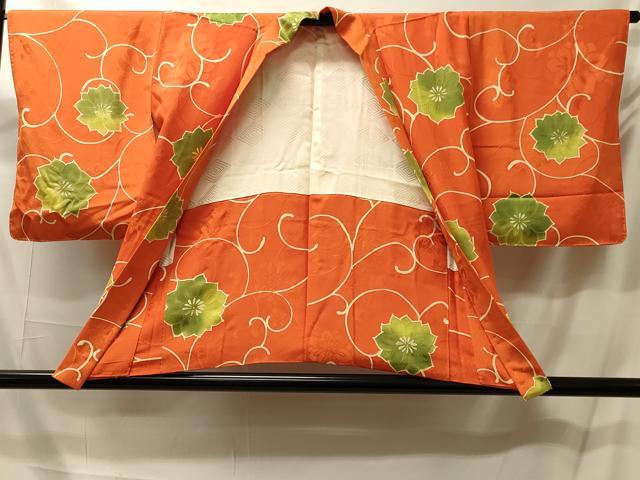 平和屋着物＃羽織　地紋起こし　花唐草文　暈し染め　正絹　逸品　未使用　CABM0215in