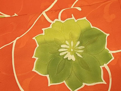 平和屋着物＃羽織　地紋起こし　花唐草文　暈し染め　正絹　逸品　未使用　CABM0215in