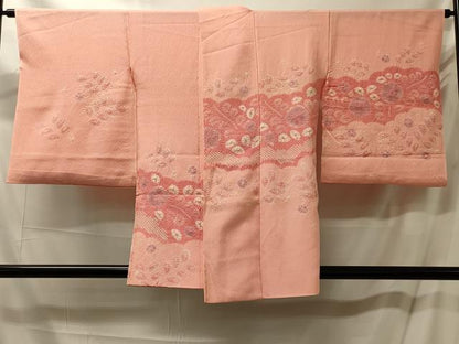 平和屋着物＃羽織　仮絵羽　総絞り　雲取り草花文　正絹　逸品　未使用　CABM0222in