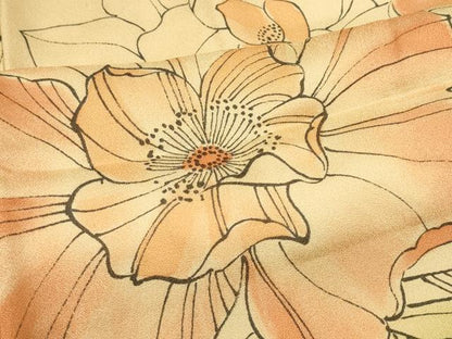平和屋着物＃羽織　草花文　正絹　逸品　未使用　CABM0237in