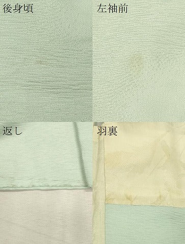 平和屋着物＃羽織　寿光織　草花文　金銀糸　正絹　逸品　CABM0246in