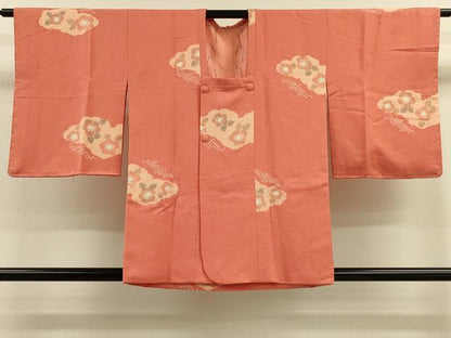 平和屋着物＃道行コート　絞り　辻が花　金通し地　正絹　逸品　未使用　CABM0253in