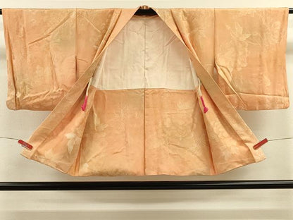 平和屋着物＃羽織　地紋起こし　草花文　暈し染め　正絹　逸品　CABM0256in