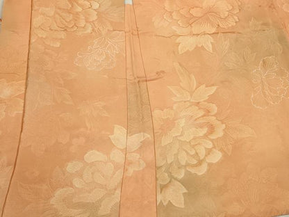 平和屋着物＃羽織　地紋起こし　草花文　暈し染め　正絹　逸品　CABM0256in