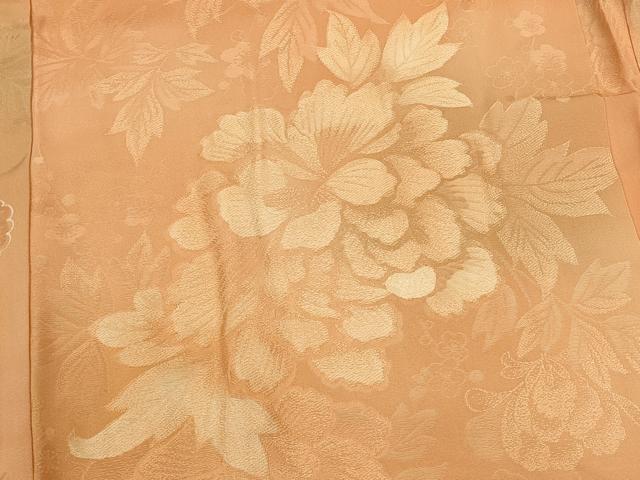 平和屋着物＃羽織　地紋起こし　草花文　暈し染め　正絹　逸品　CABM0256in