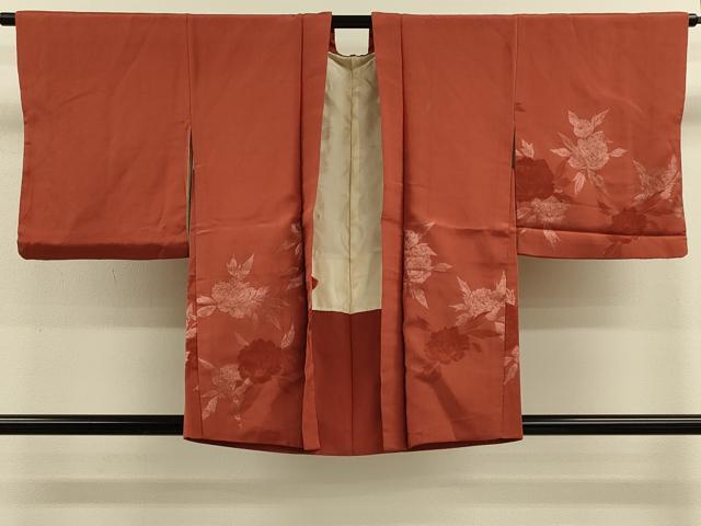 平和屋着物＃羽織　薔薇　バラ　銀糸　正絹　逸品　CABM0258in