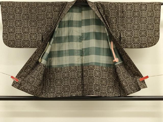 平和屋着物＃本場大島紬　羽織　七宝花文　正絹　逸品　CABM0259in