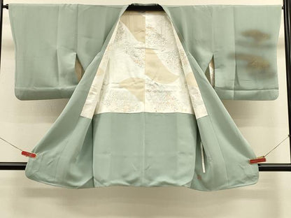 平和屋着物＃道行コート　作家物　霞文　暈し染め　金彩　正絹　逸品　CABM0263in