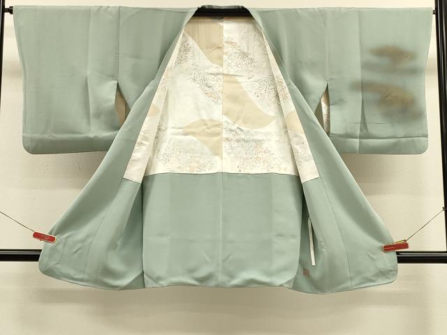 平和屋着物＃道行コート　作家物　霞文　暈し染め　金彩　正絹　逸品　CABM0263in