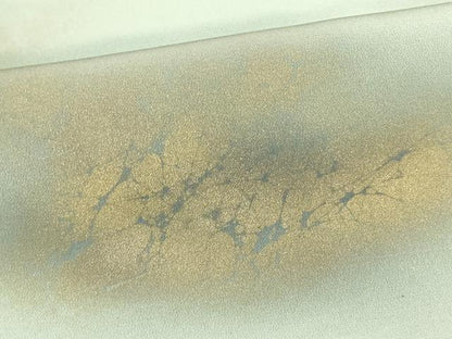 平和屋着物＃道行コート　作家物　霞文　暈し染め　金彩　正絹　逸品　CABM0263in
