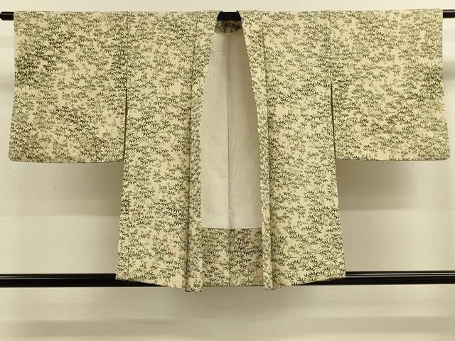 平和屋着物＃羽織　笹竹ふくら雀文　正絹　逸品　CABM0267in