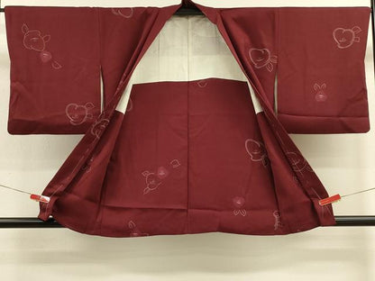 平和屋着物＃羽織　草花文　正絹　逸品　CABM0273in