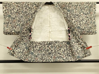 平和屋着物＃羽織　花唐草文　正絹　逸品　CABM0275in