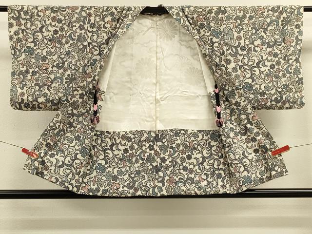 平和屋着物＃羽織　花唐草文　正絹　逸品　CABM0275in