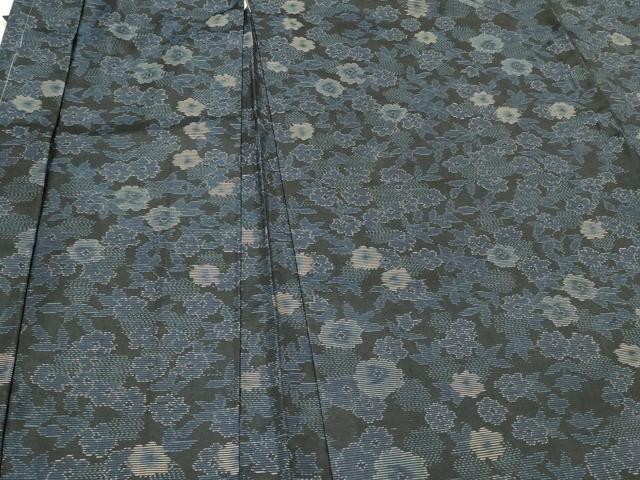 平和屋着物＃本場大島紬　羽織　草花文　正絹　逸品　未使用　CABM0277in