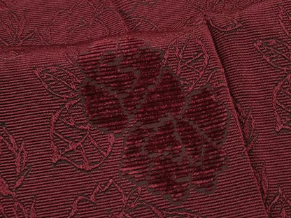 平和屋着物＃道行コート　輪奈ビロード　草花文　正絹　逸品　CABM0280in