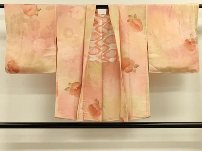 平和屋着物＃羽織　地紋起こし　草花文　暈し染め　正絹　逸品　未使用　CABM0282in