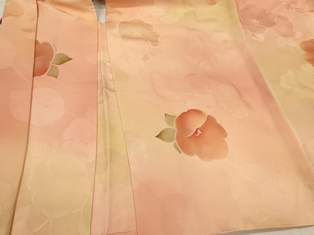 平和屋着物＃羽織　地紋起こし　草花文　暈し染め　正絹　逸品　未使用　CABM0282in