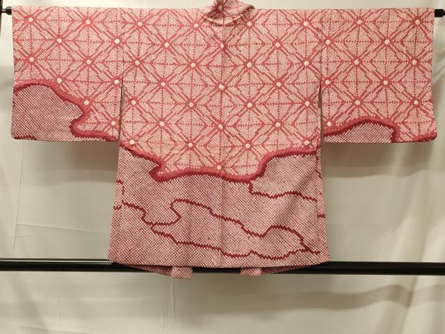 平和屋着物＃羽織　総絞り　雲取り菱文　正絹　逸品　CABM0335in