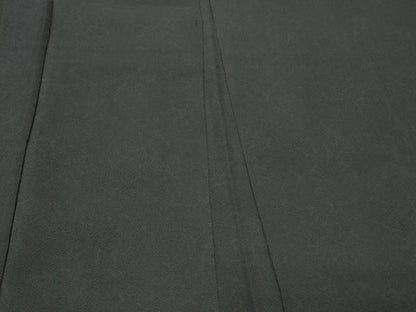 平和屋着物＃羽織　色無地　霞地紋　藍鉄色　正絹　逸品　CABM0353in