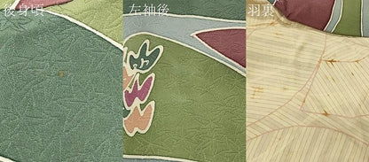 平和屋着物＃羽織　ろうけつ染め　風景文　正絹　逸品　CABM0354in