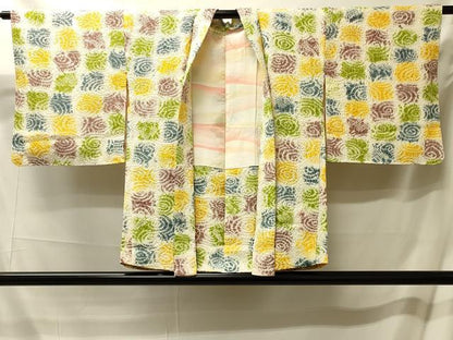 平和屋着物＃羽織　総絞り　渦文　正絹　逸品　未使用　CABM0356in
