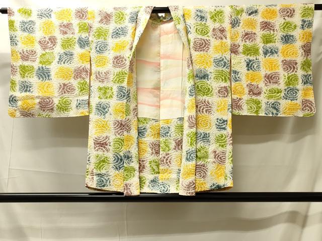平和屋着物＃羽織　総絞り　渦文　正絹　逸品　未使用　CABM0356in