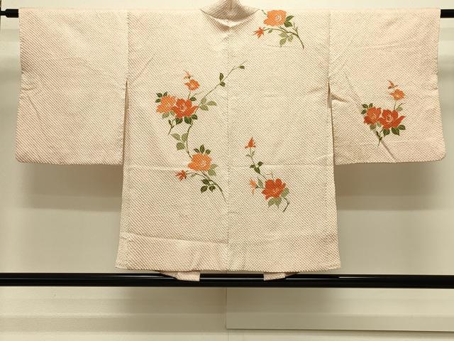 平和屋着物＃羽織　総絞り　枝花文　正絹　逸品　CABM0373in