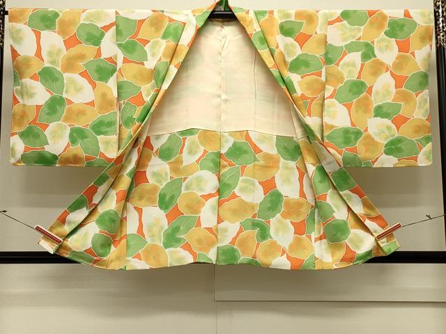 平和屋着物＃羽織　葉づくし　暈し染め　正絹　逸品　未使用　CABM0383in