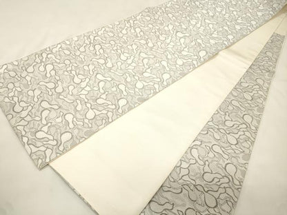 平和屋着物●六通柄袋帯 唐織 瓢箪 正絹 逸品 CABM0406dy