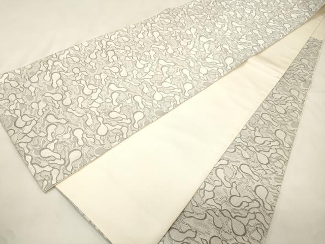 平和屋着物●六通柄袋帯 唐織 瓢箪 正絹 逸品 CABM0406dy