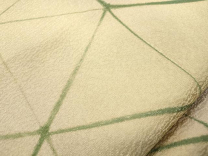平和屋着物●全通柄袋帯 抽象文 銀通し地 正絹 逸品 CABM0428dy