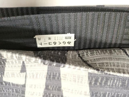 平和屋着物▽全通柄袋帯　スリーシーズン　春夏秋　刺繍　抽象文様　金彩　正絹　逸品　CABM0437dy