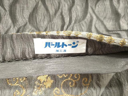 平和屋着物▽六通柄袋帯　スリーシーズン　春夏秋　櫛織　瓦唐草文　金銀糸　正絹　逸品　CABM0481dy