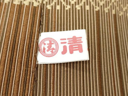 平和屋着物●本場筑前博多織　八寸名古屋帯　菊尽くし文　正絹　逸品　CABM0488dy