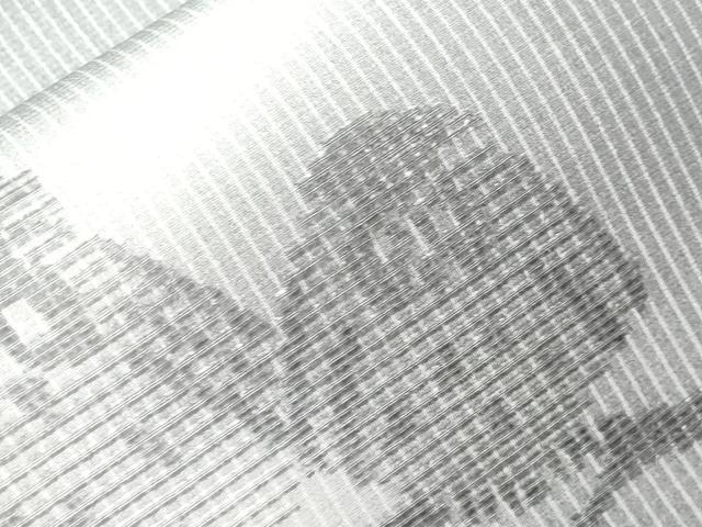 平和屋着物●九寸名古屋帯　ビロード　一刀彫　梟　正絹　逸品　CABM0516dy