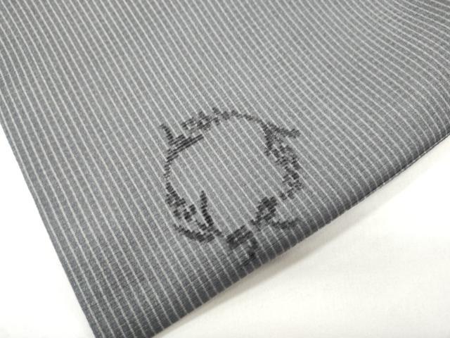 平和屋着物●九寸名古屋帯　ビロード　一刀彫　梟　正絹　逸品　CABM0516dy