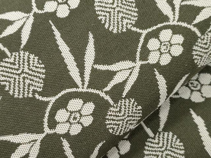 平和屋着物●全通柄九寸名古屋帯　紹巴　草花文　正絹　逸品　CABM0518dy