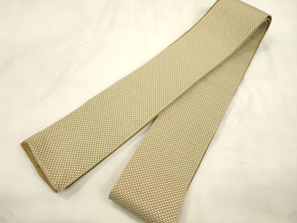 平和屋着物●男性　本場筑前博多織　角帯　鱗文　正絹　逸品　CABM0536dy
