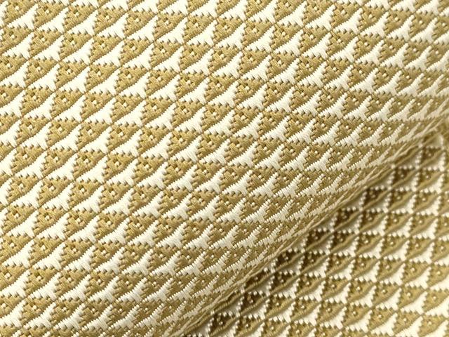 平和屋着物●男性　本場筑前博多織　角帯　鱗文　正絹　逸品　CABM0536dy