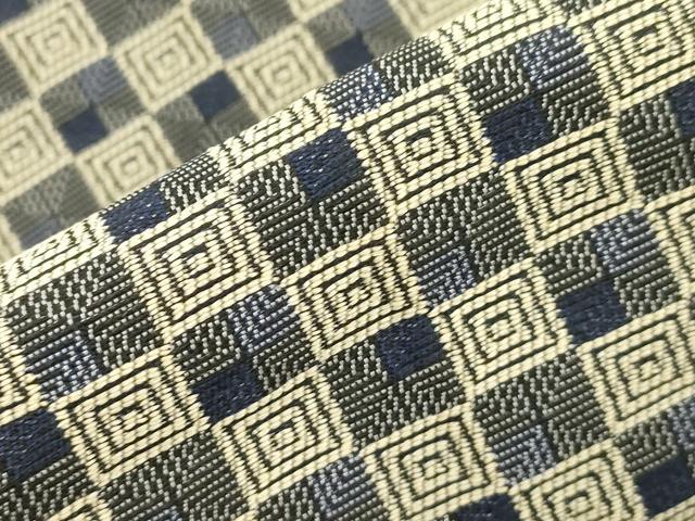 平和屋着物●男性　両面　角帯　市松文様　CABM0537dy