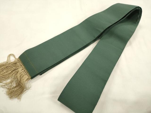 平和屋着物●男性　爪掻き本綴れ　角帯　虫襖色　正絹　逸品　CABM0539dy