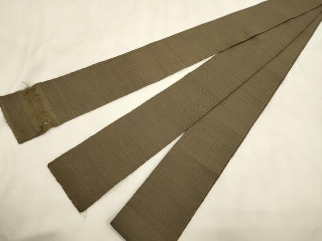 平和屋着物●男性　本場筑前博多織　角帯　媚茶色　正絹　逸品　CABM0541dy