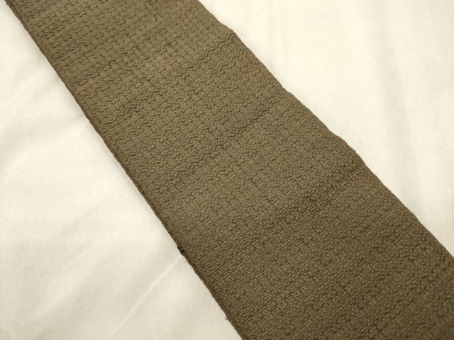 平和屋着物●男性　本場筑前博多織　角帯　媚茶色　正絹　逸品　CABM0541dy