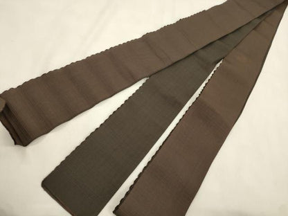 平和屋着物●男性　両面　角帯　海松茶色　CABM0546dy