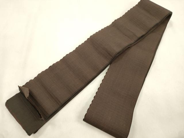 平和屋着物●男性　両面　角帯　海松茶色　CABM0546dy