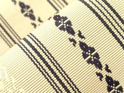 平和屋着物●男性　本場筑前博多織　角帯　献上　正絹　逸品　CABM0551dy