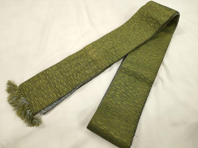 平和屋着物●男性　両面　角帯　霞文　正絹　逸品　CABM0552dy